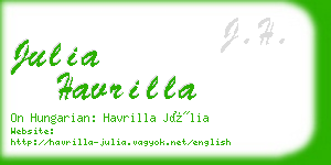 julia havrilla business card